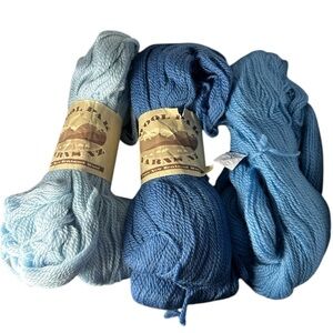 Wool Yarn Pak Yarns pure New Zealand Wool lot of 3 250 grams
